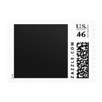 Black Tightly Woven Carbon Fiber Textured Postage Stamp