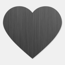 Black Titanium Heart Stickers