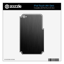 Black Titanium iPod Touch 4G Skin