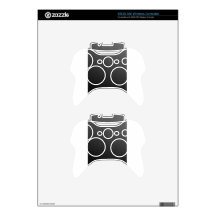 Black Titanium Xbox 360 Controller Skins