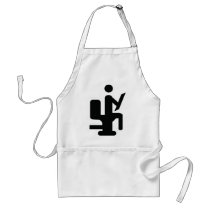 black toilet shit icon aprons