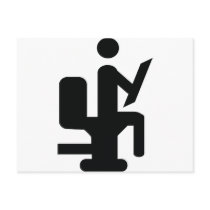 black toilet shit icon postcards