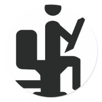 black toilet shit icon stickers