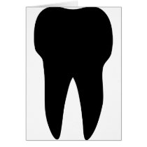 black tooth icon dentist cards