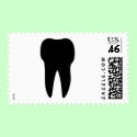black tooth icon dentist postage