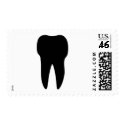 black tooth icon dentist postage