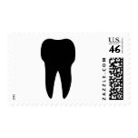 black tooth icon dentist postage