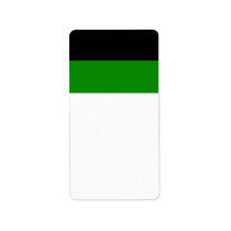 black top green bottom DIY custom background Labels