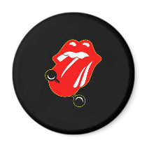 Black Tounge Piercing1 magnets by WhiteTiger_LLC Black Tounge Piercing1 magnets