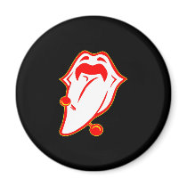 Black Tounge Piercing magnets by WhiteTiger_LLC Black Tounge Piercing magnets