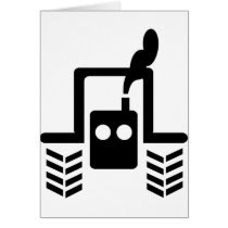 black tractor logo symbol front cards