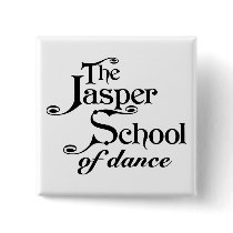 Black Traditional Logo Button by JasperSchool Black Traditional Logo Button