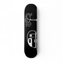 Black Trailer and Tree Skateboard