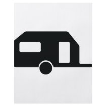 black trailer icon personalized flyer