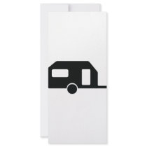 black trailer icon customized rack card