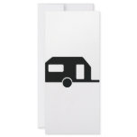black trailer icon customized rack card
