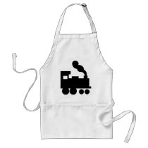 black train railway icon aprons