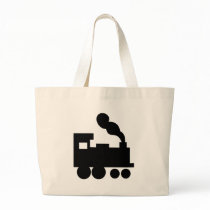 black train railway icon bags