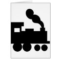 black train railway icon cards