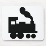 black train railway icon mouse mats