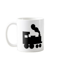 black train railway icon mugs