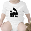 black train railway icon t-shirts