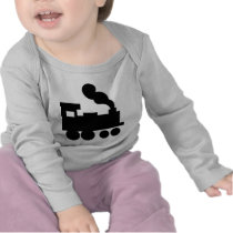 black train railway icon t-shirts
