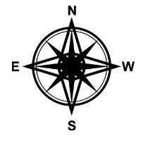 Black Travel Compass t-shirts