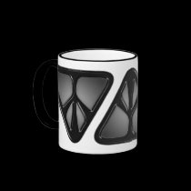 Black Triangle Peace, Black Triangle Peace, Bla... mugs