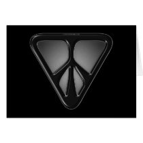Black Triangle Peace Card