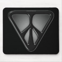 Black Triangle Peace Mousepad