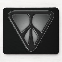 Black Triangle Peace Mousepad mousepads