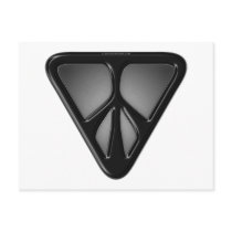 Black Triangle Peace Postcard by Curious_Dreams Black Triangle Peace Postcard