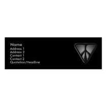 Black Triangle Peace Profile Card business cards by Curious_Dreams Black Triangle Peace Profile Card business cards