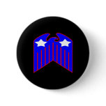 Black Tribal Tattoo Eagle Pinback Buttons