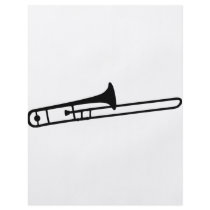 black trombone instrument icon flyers