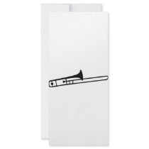black trombone instrument icon rack cards