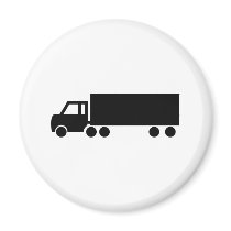 black truck icons magnets
