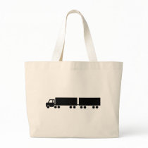 black truck trailer icon bags