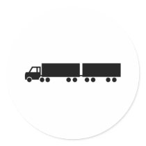 black truck trailer icon stickers