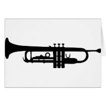 black trumpet icon cards