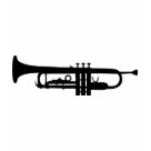 kids_basic_dark_tshirt - black trumpet icon