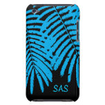 Black ~ Turquoise Mimosa  Casemate iPod Cases Barely There iPod Cover