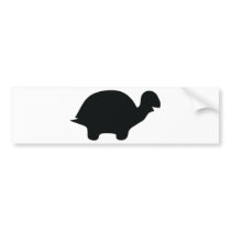 black turtle icon bumper stickers
