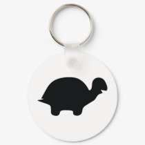 black turtle icon keychains