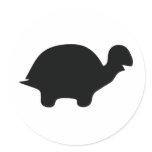 black turtle icon sticker