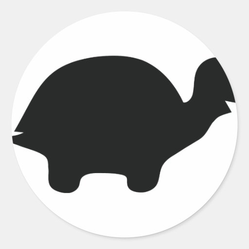 black turtle icon sticker