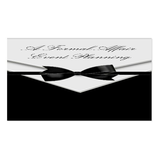 Black Tuxedo Business Cards