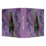 Black Unicorn Flowers Fantasy School Binder