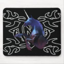 Black unicorn over Tattoo mousepad by DragonCat Black unicorn over Tattoo mousepad
